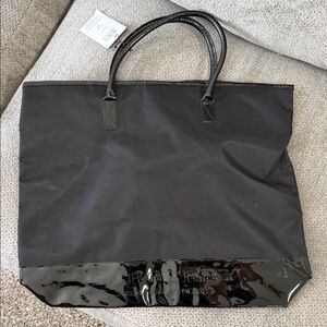 Burberry Black Glossy Trim Tote